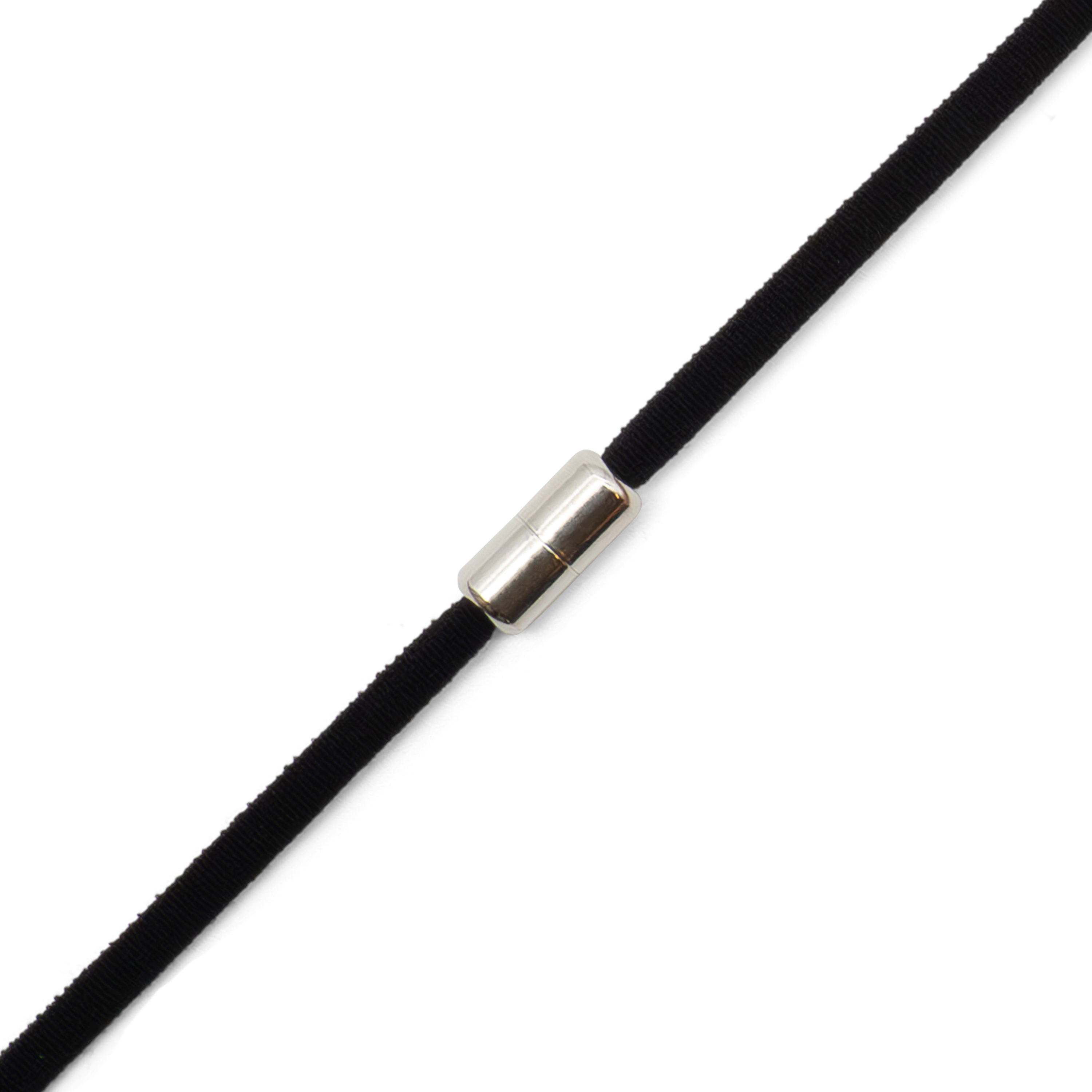 (1 Paar) 110cm Elastische Schnürsenkel ohne Binden Halbkreis Schuhbändel   Verschluss - Schwarz