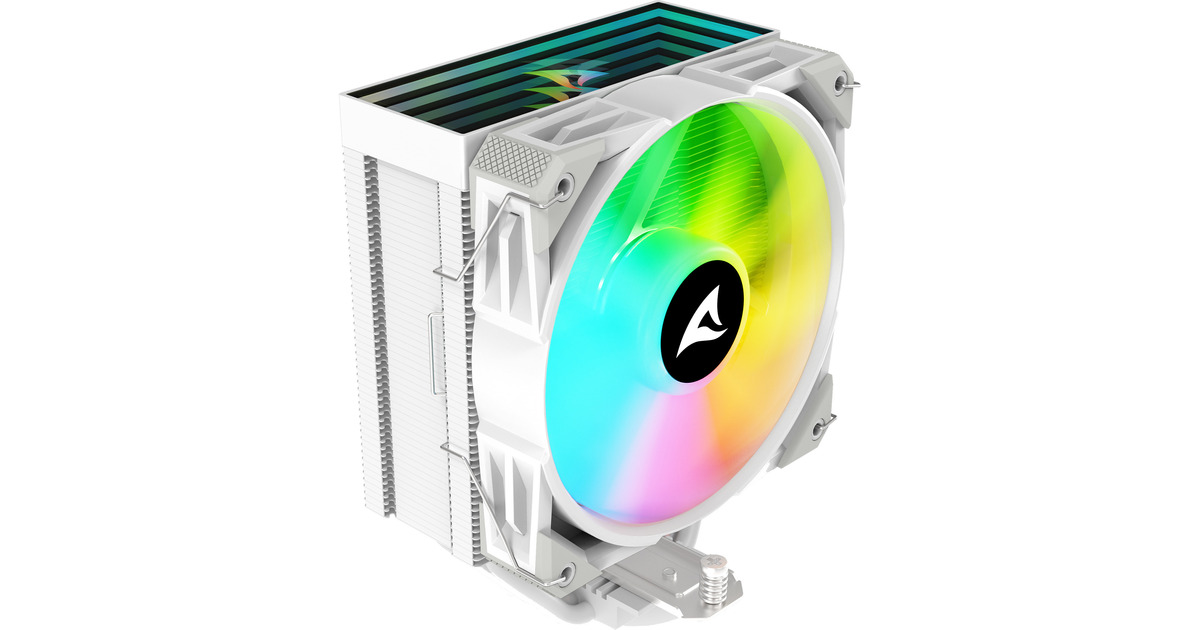 SharkoonA40 RGB CPU-koeler  (Wit, 4-pins PWM fan-connector)