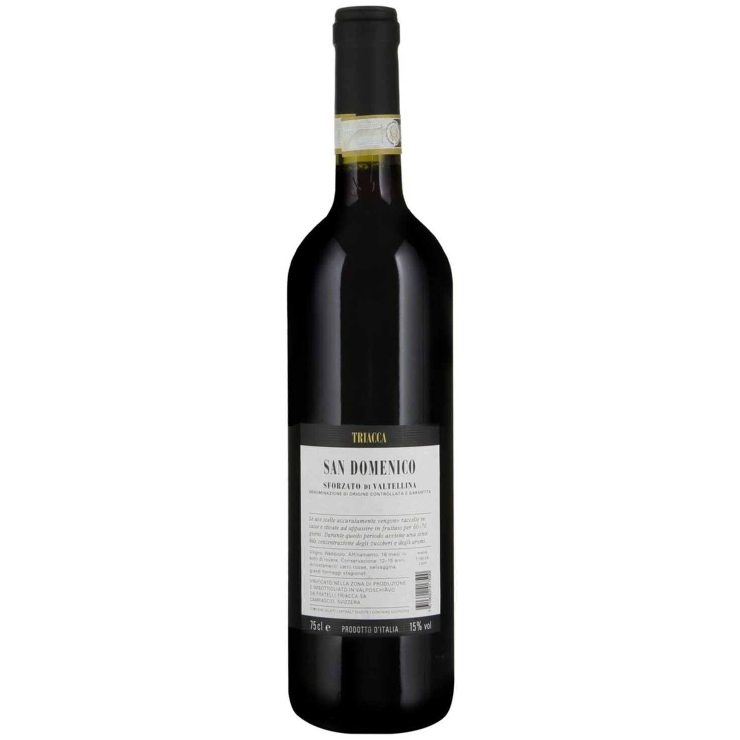 Sforzato di Valtellina DOCG San Domenico Triacca -75cl