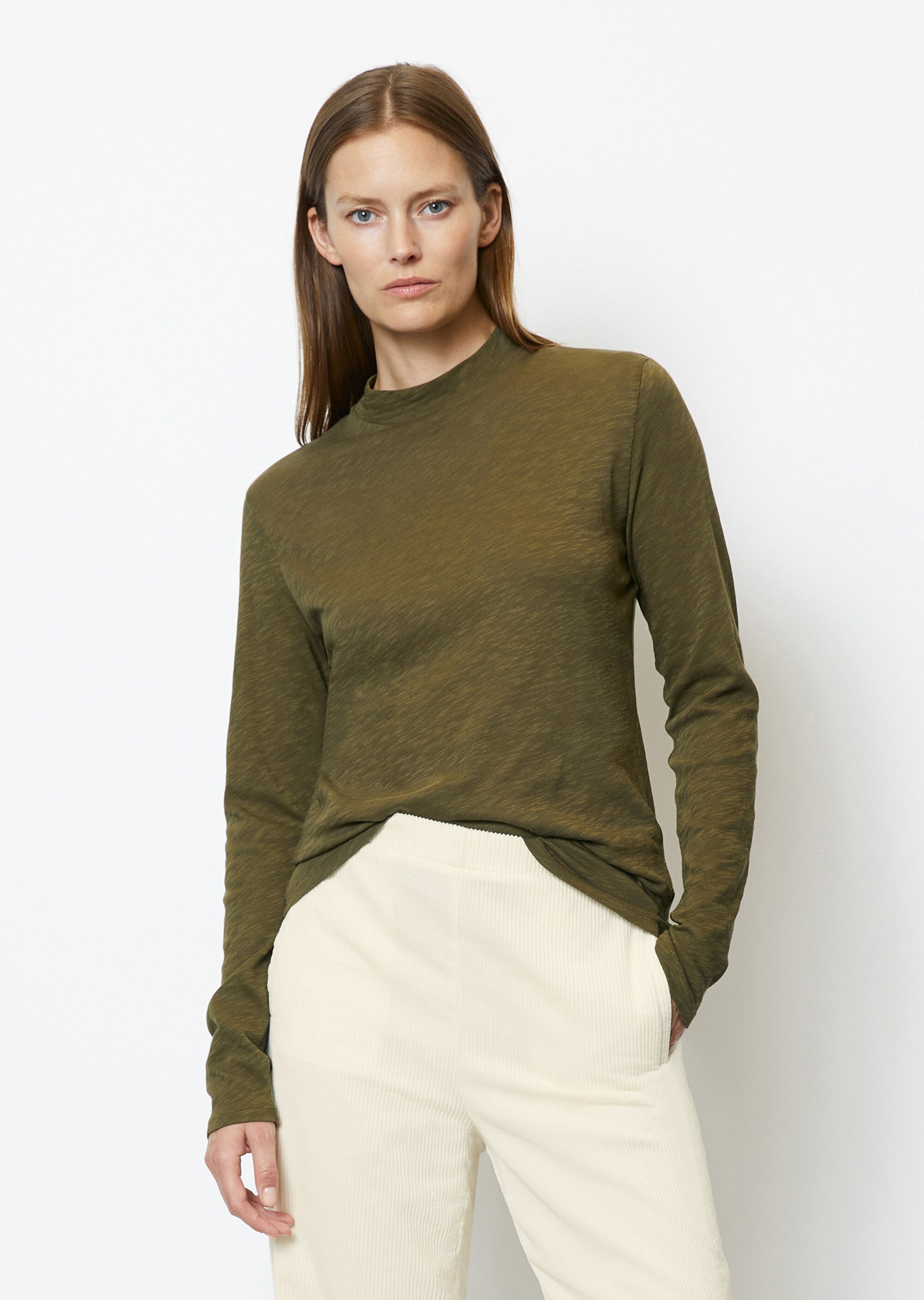Longsleeve regularaus Slubjersey