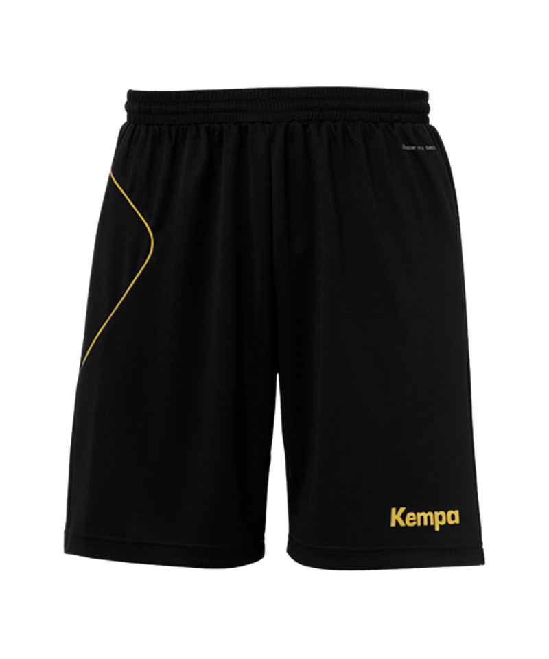 Kempa Curve Short Hose kurz Kids Schwarz Gold F05