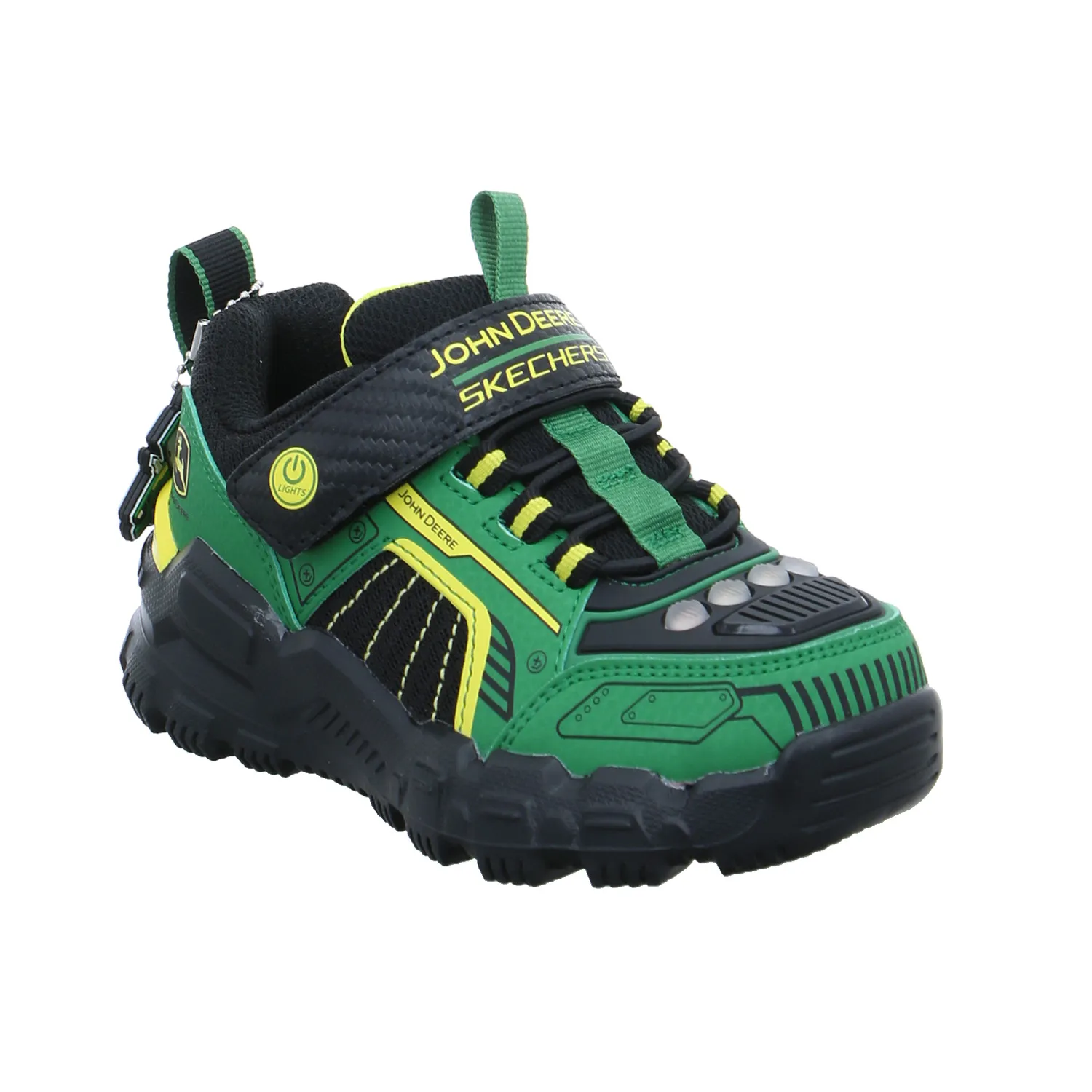 SKECHERS Kleinkinder-Halbschuh Klett Grün Lederimitat  Sneaker