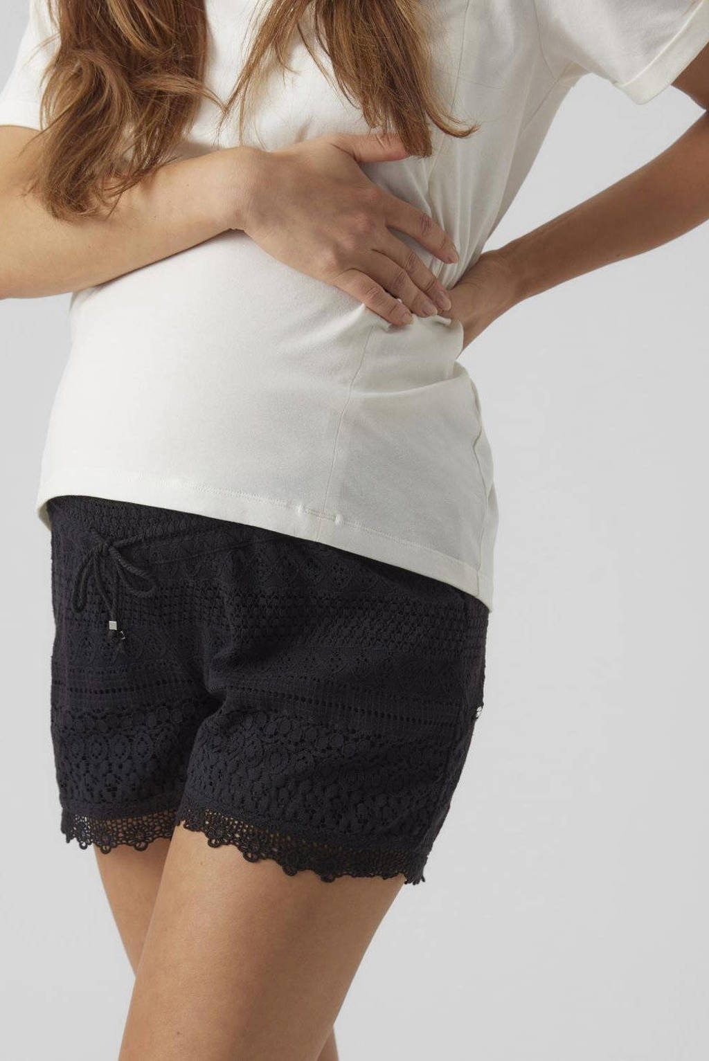 VERO MODA MATERNITY regular fit short VMMHONEY zwart