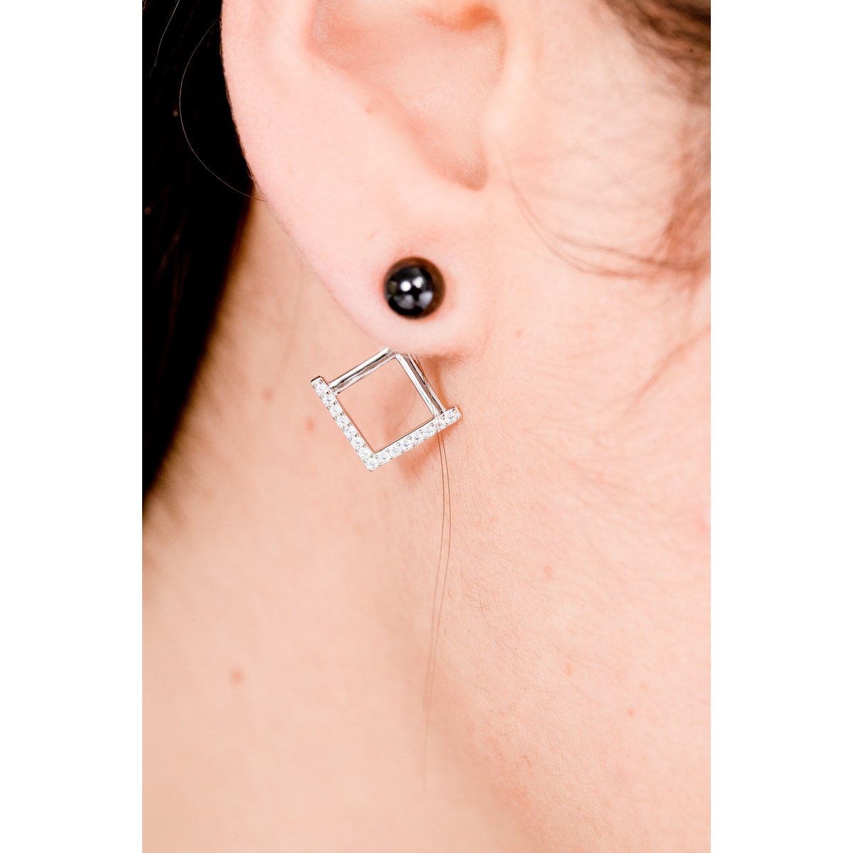 Boucles d'oreilles pendantes en Argent
