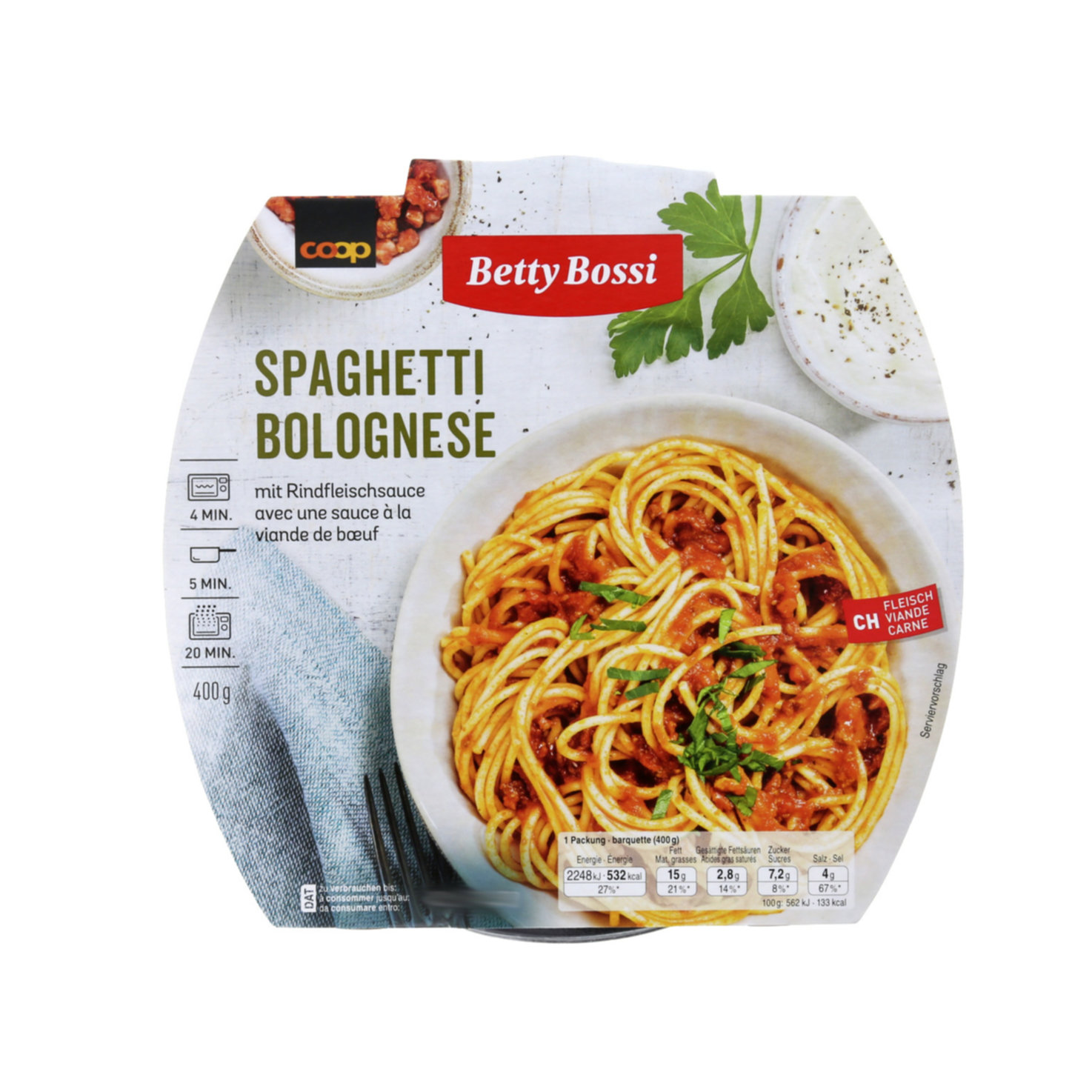 Betty Bossi Spaghetti Bolognese