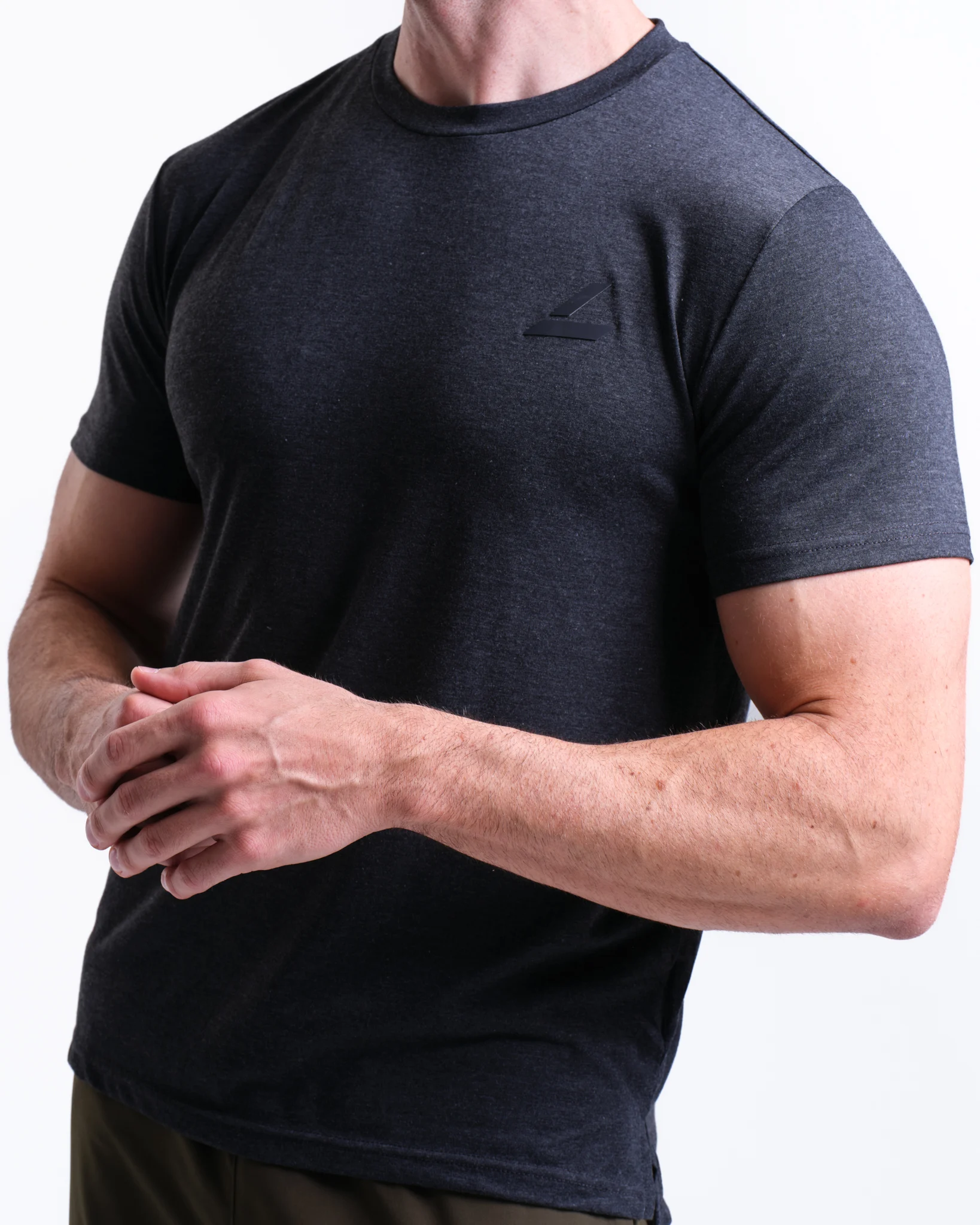 LEVITY Sports Functional Tee M Dark Grey Melange