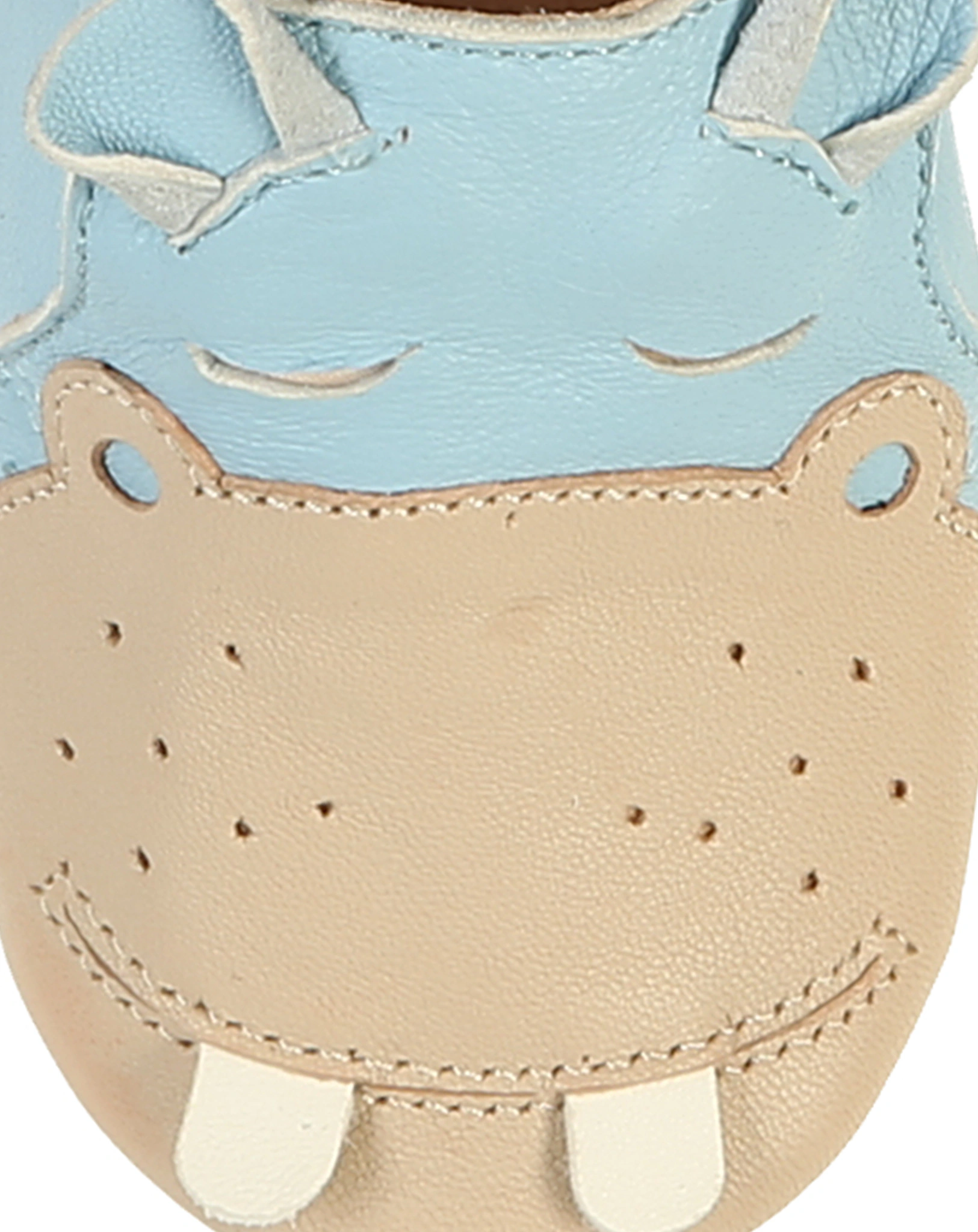 Krabbelschuhe BLUBLU POPOTAMI in hellblau