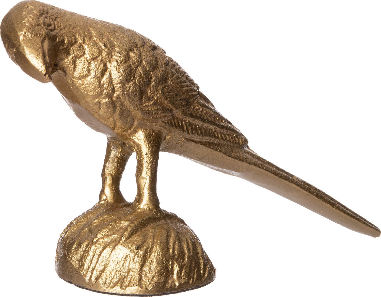 Intratuin beeld Papegaai goud 18 x 6 x 10 cm
