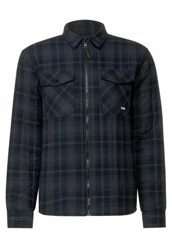 Overshirt mit Zippverschluss - graphite grey melange