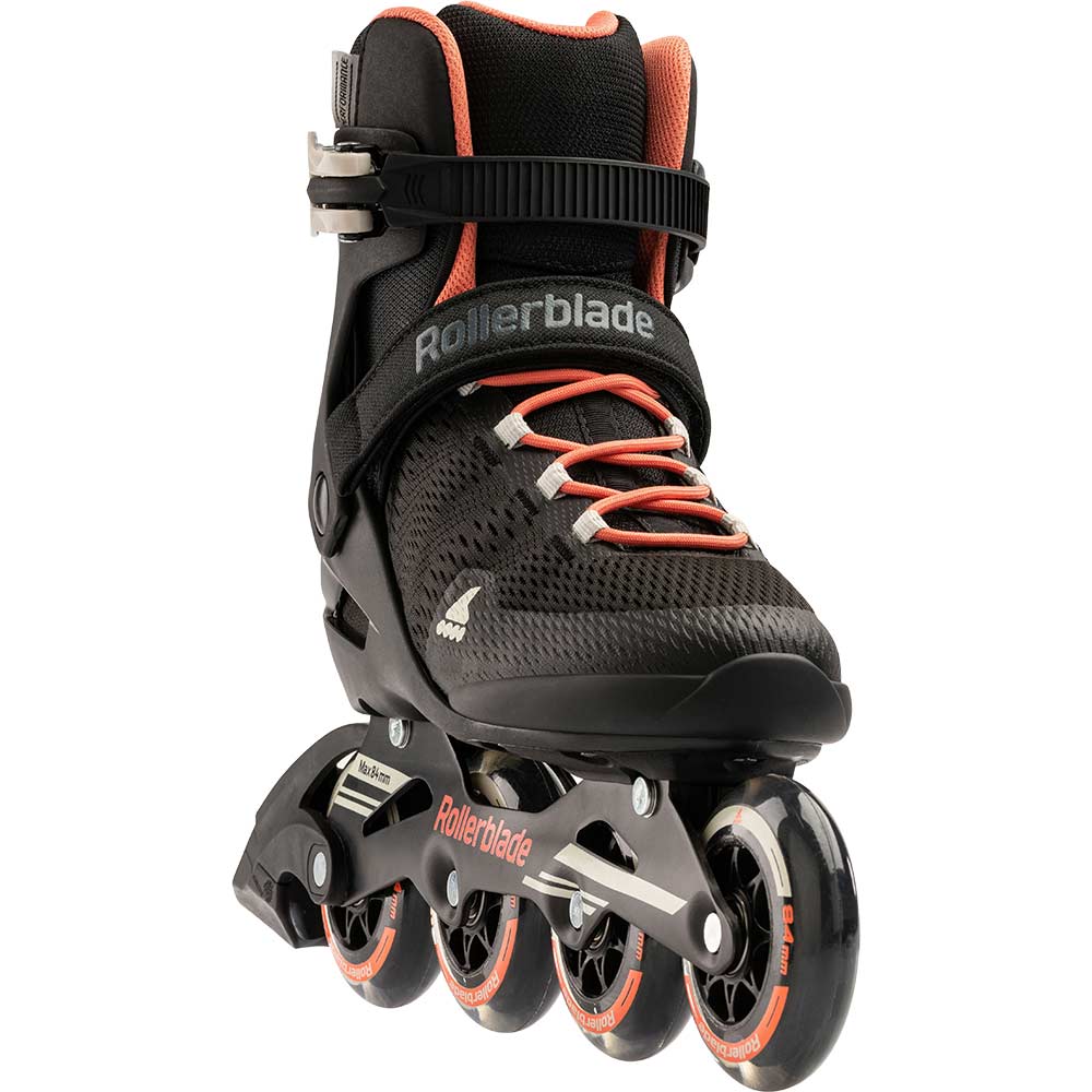 Rollerblade SIRIO 84 W Inlineskates Damen schwarz koralle