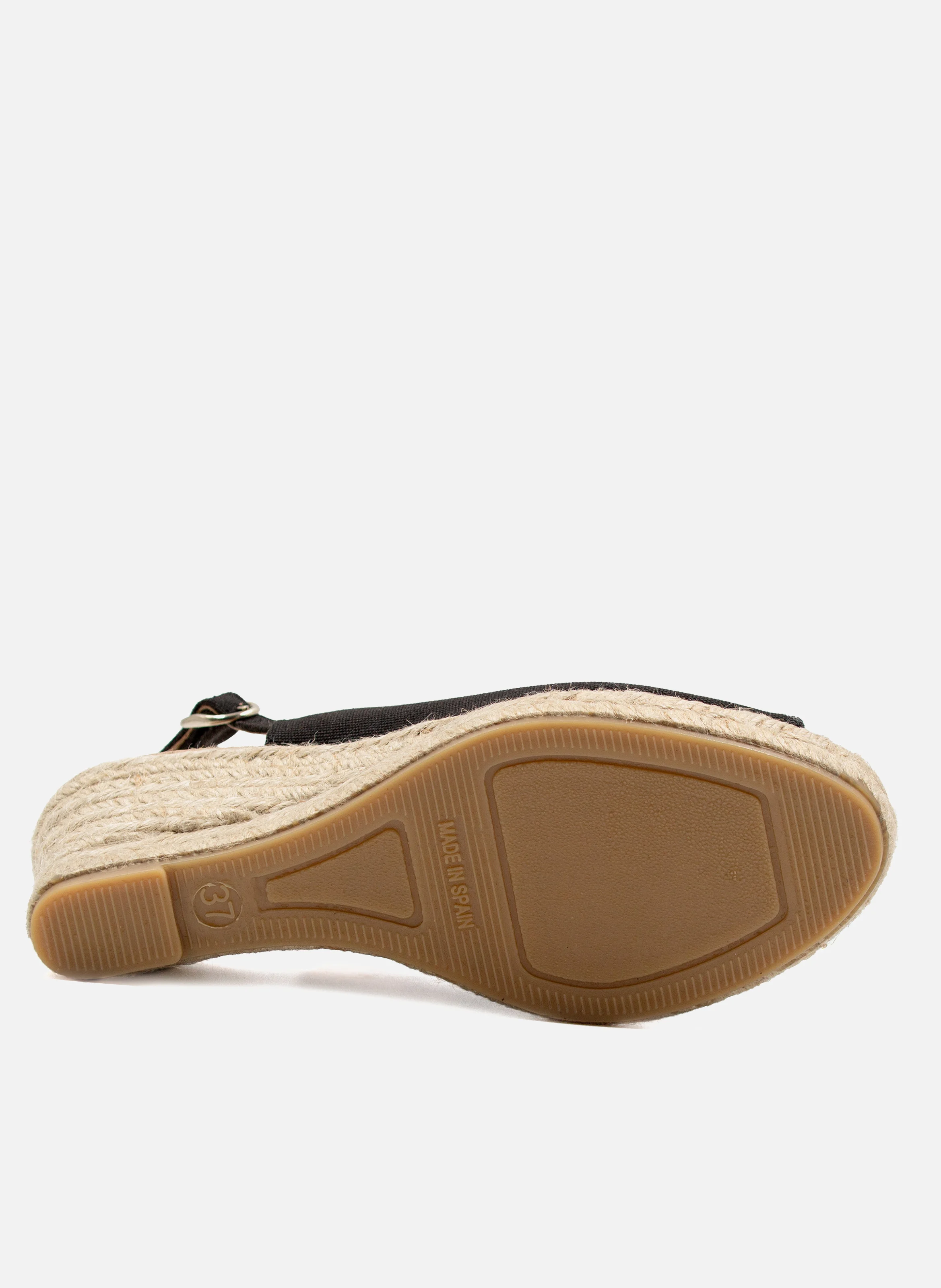 Espadrilles slingback toile recyclée | Noir
