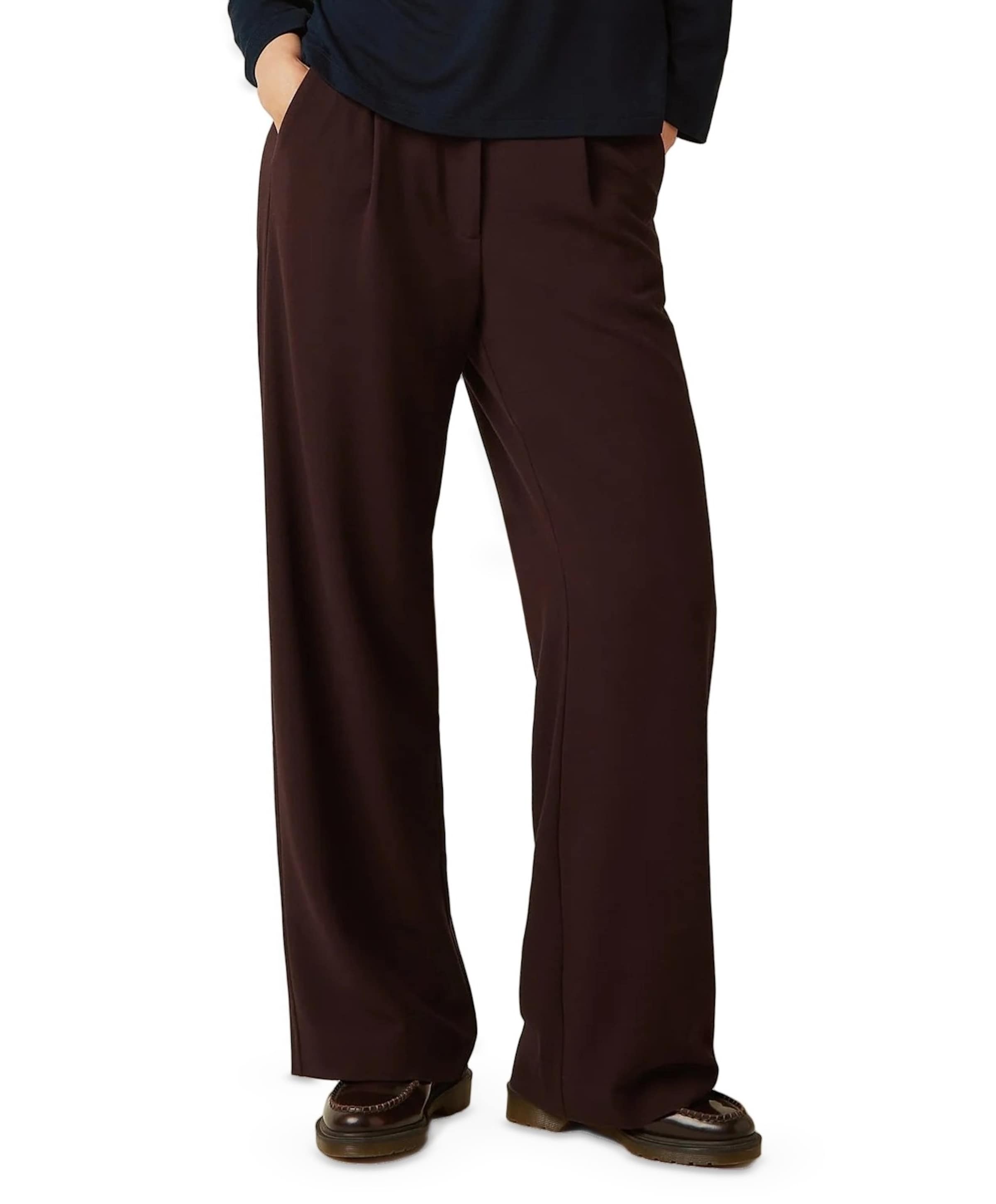 King Louie Lynn Woven Crepe dames broek bruin