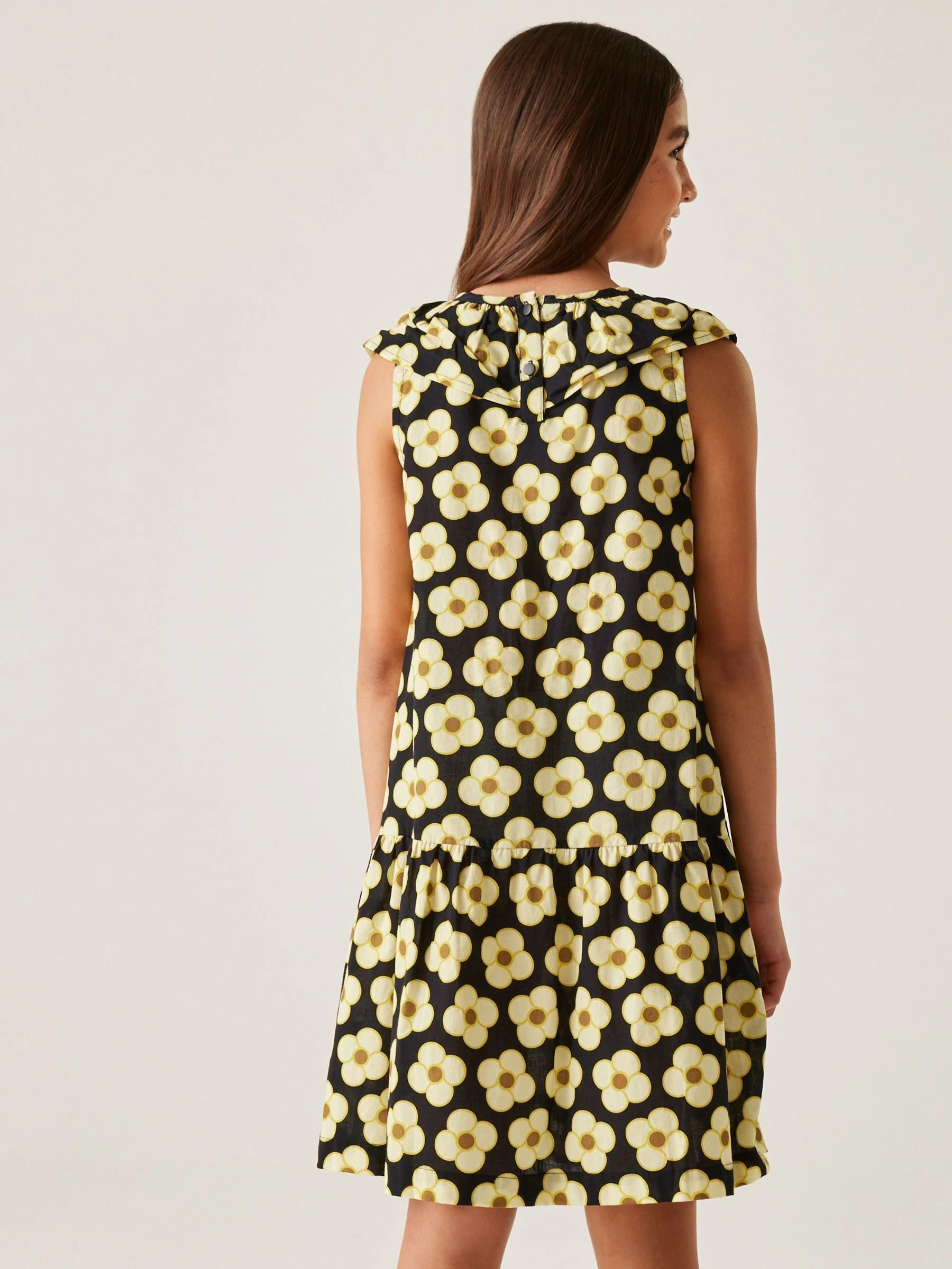 Zwart geel - Regatta Girls 100% Cotton Orla Kiely Playsuit