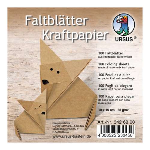 URSUS® Faltblätter Kraftpapier