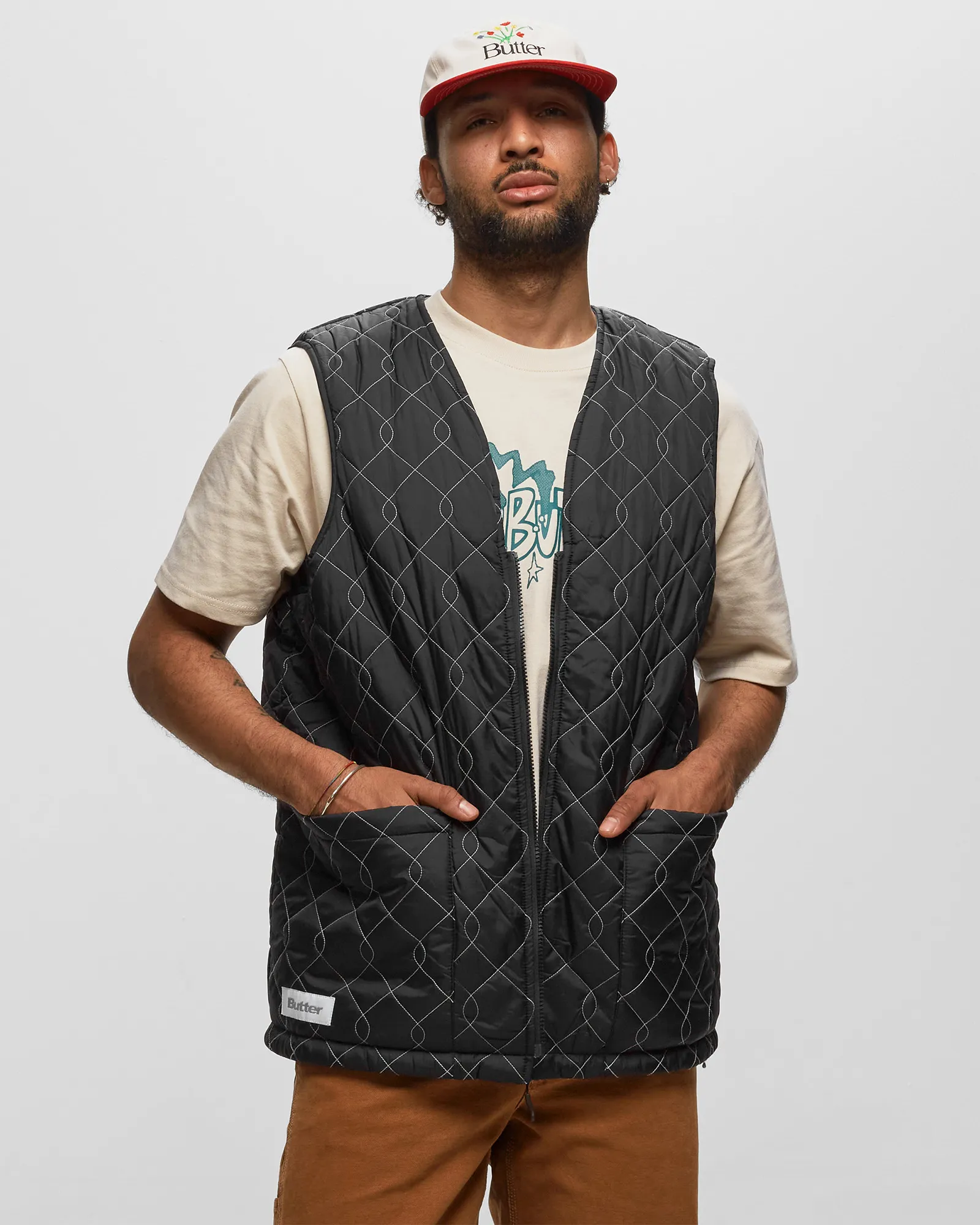 Butter Goods Chainlink Reversible Puffer Vest