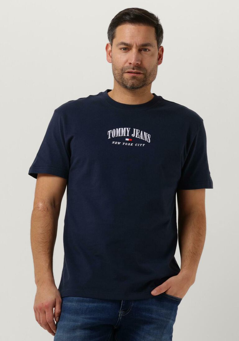 TOMMY JEANS donkerblauwe tommy jeans t-shirt tjm clsc small varsity tee