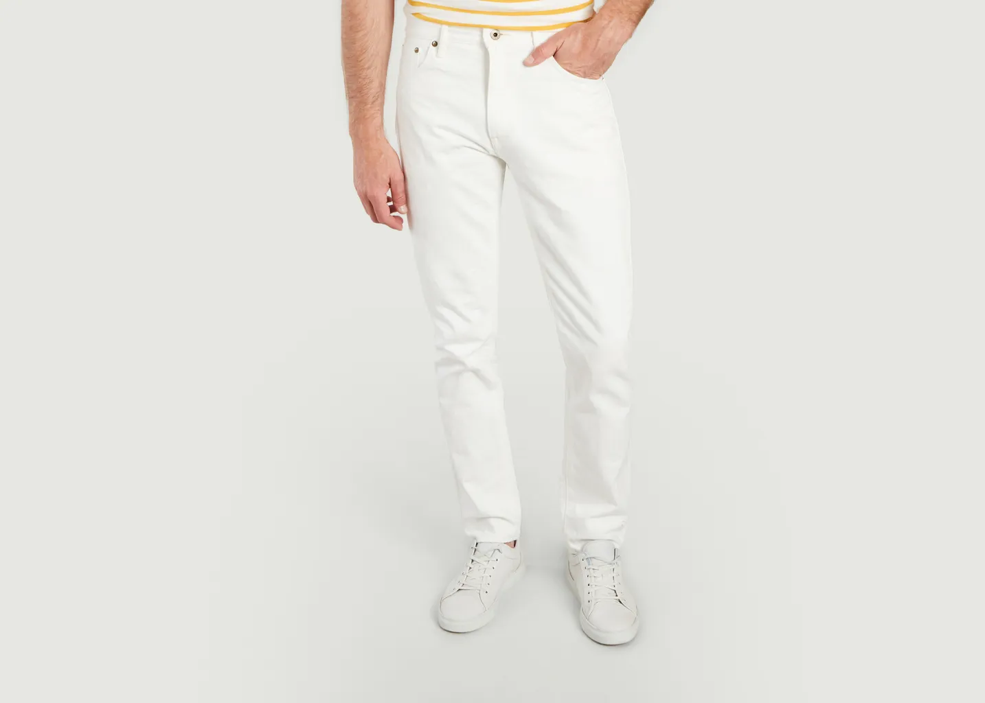 Jeans Circle 14oz White selvedge Straight Japan Blue Jeans
