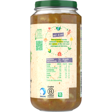 Olvarit 18+ Maanden Stamppot Wortel Kalkoen 250g