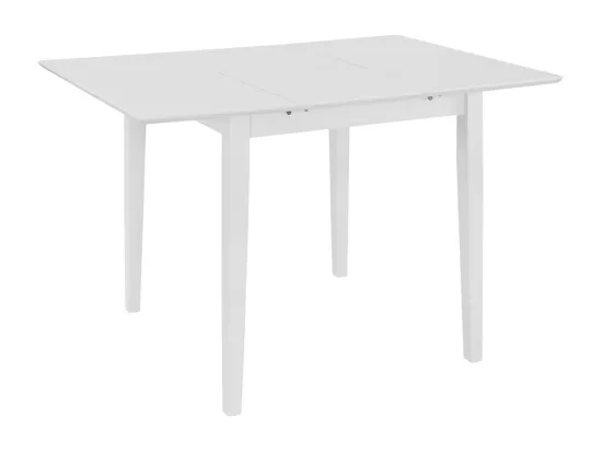 Table à manger extensible Blanc (80-120) x 80 x 74 cm MDF
