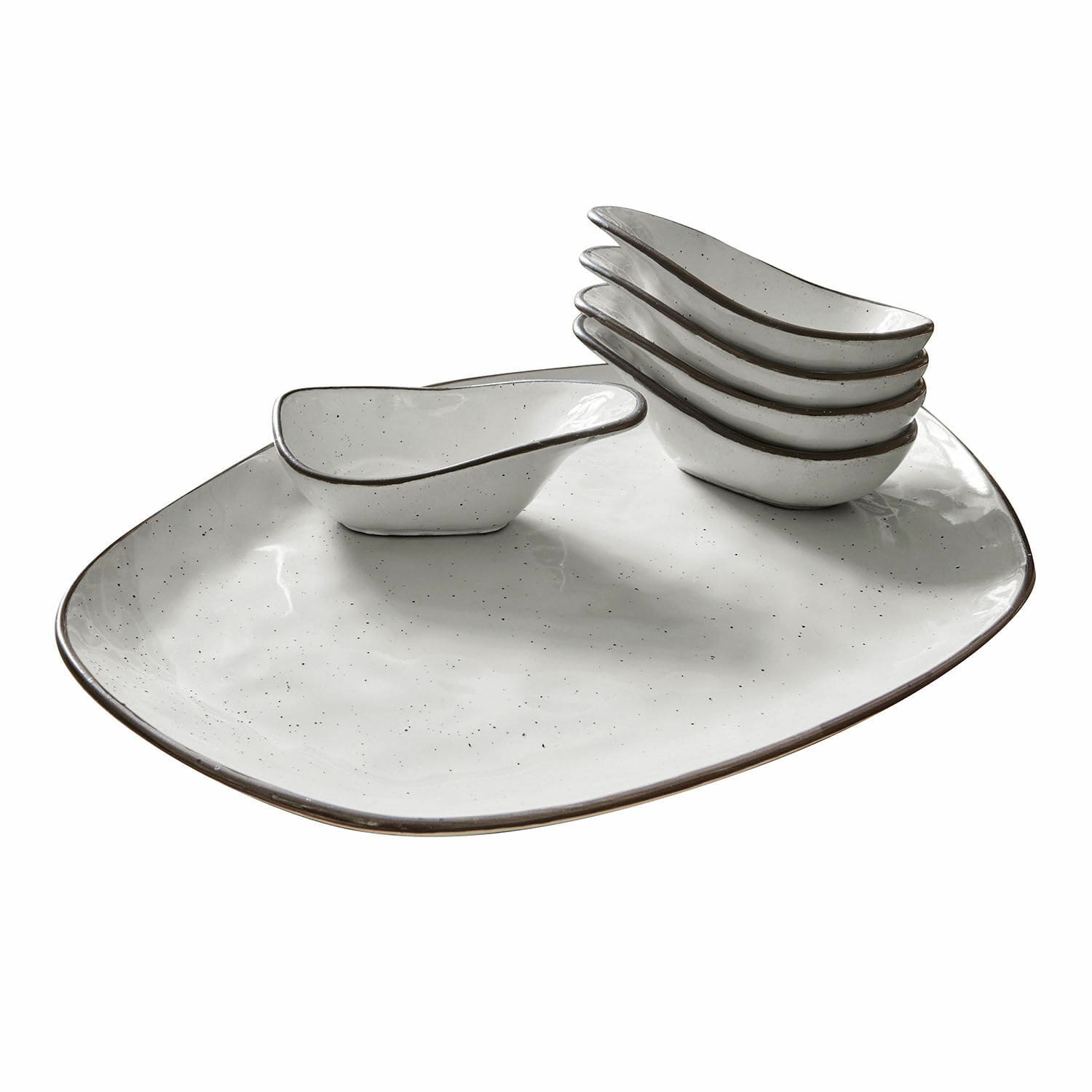 Servierschälchen  6er Set Biarré grau