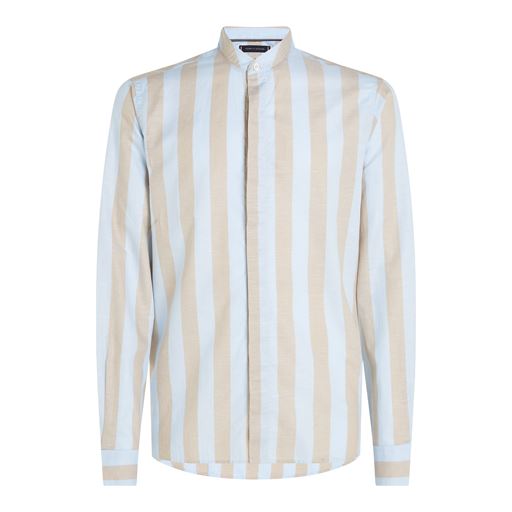 Tommy Hilfiger DC Bold Stripe Skjorte, Beige/Well Water/Optic White, XL