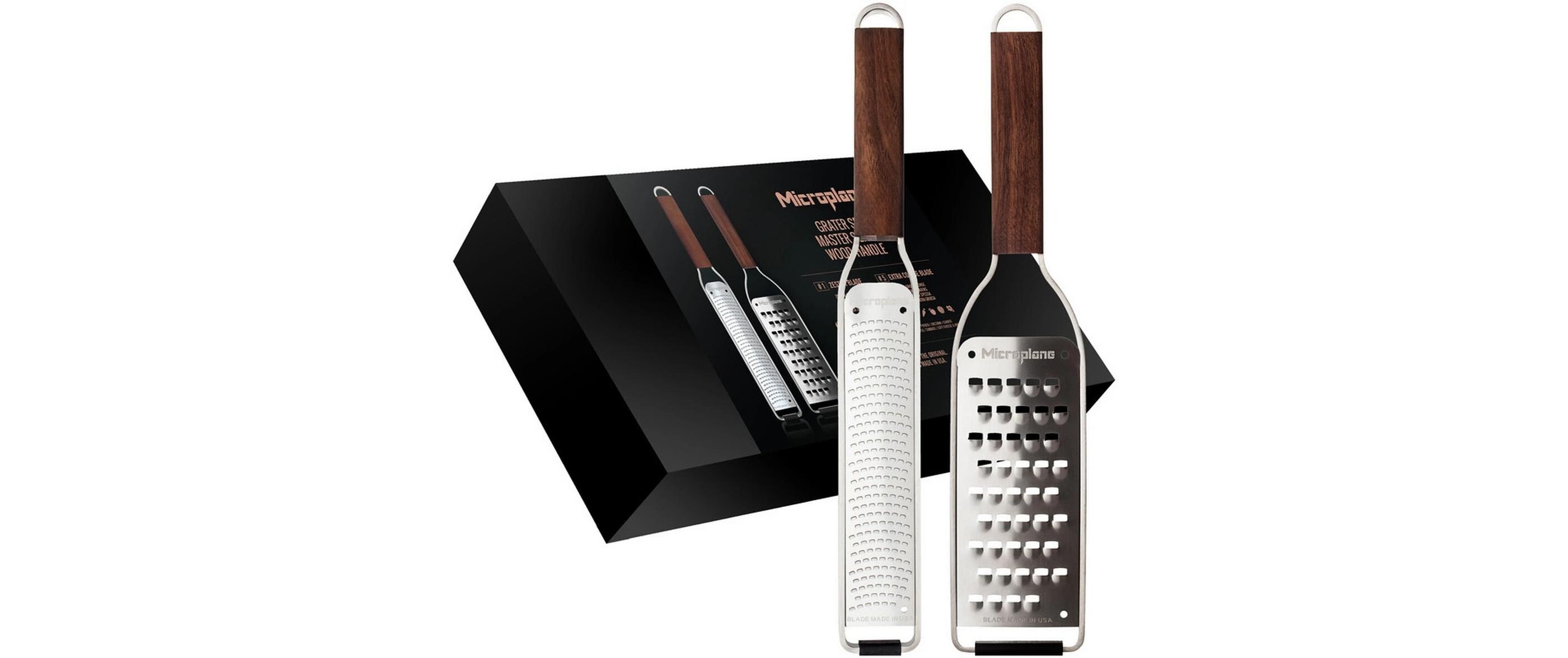 Handreibe Master Set Braun/SilberZester und Reibe, extra-grob