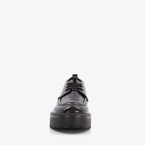 Tamaris lak dames veterschoenen zwart