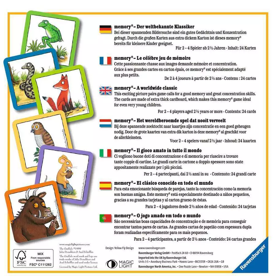 Ravensburger Der Grüffelo My First memory® bunt