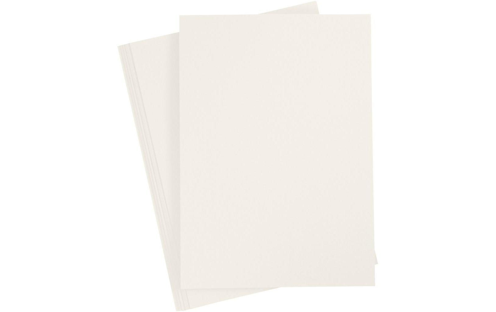 Bastelpapier 70 g, 20 Blatt, CremeEinfarbiges Papier