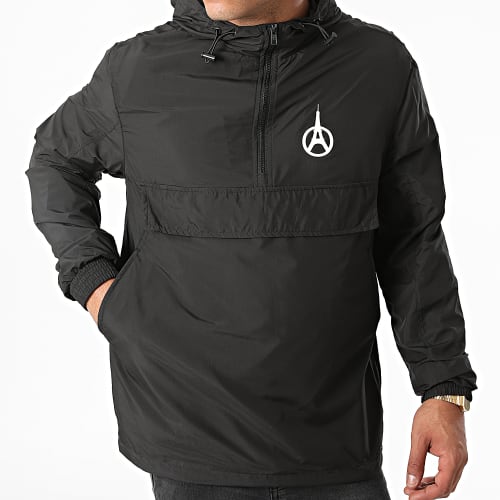 Coupe-Vent Back Logo Noir Blanc