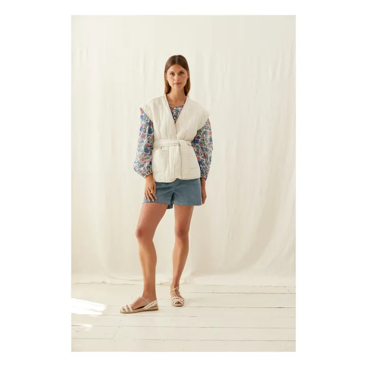 Louise Misha Veste Sans Manches Matelassée Andre - Collection Femme | Bleu