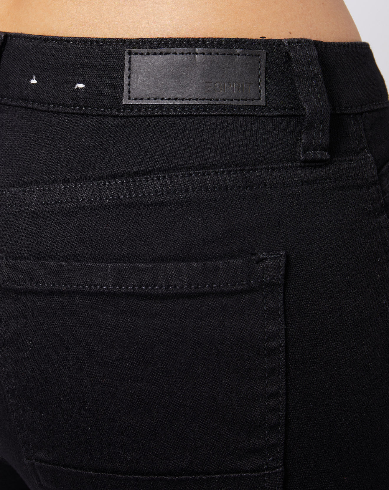 Esprit Jean Skinny en coton mélangé à teneur en stretch confortable noir