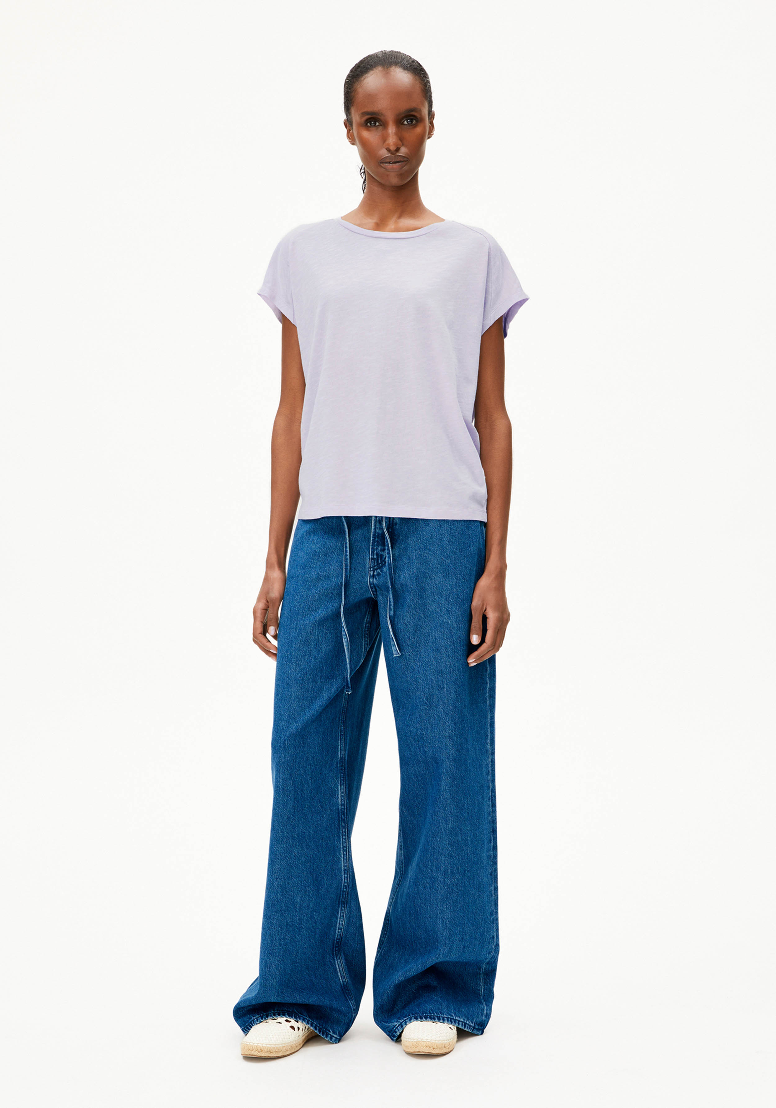 Armedangels T-Shirt Oneliaa Soft Lilac