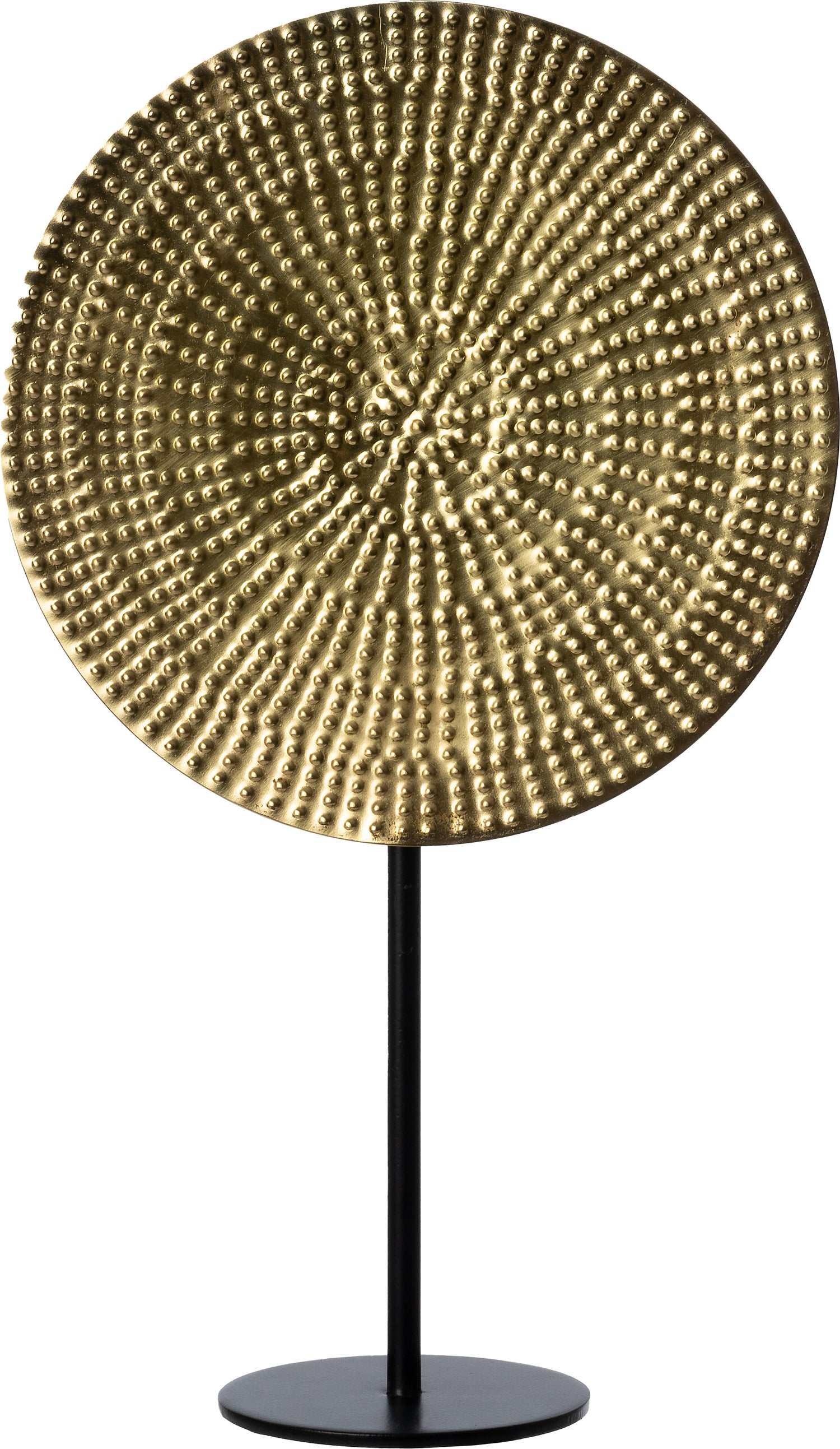 Intratuin beeld op voet Kes goud 20,5 x 14,5 x 40 cm