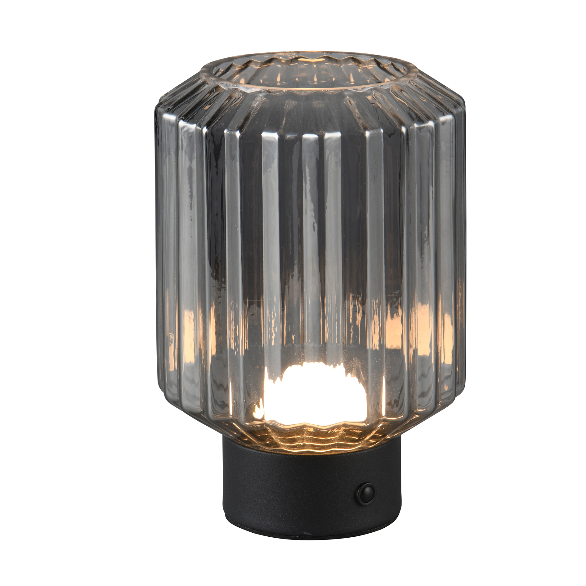 LED-Tischleuchte - rauchfarben - Touch-Funktion - 19,5 cm
