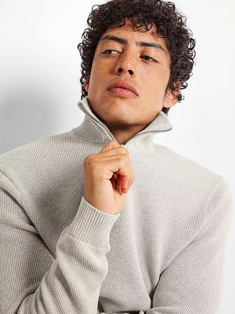 SELECTED Troyer Pullover SLHDANE hellgrau
