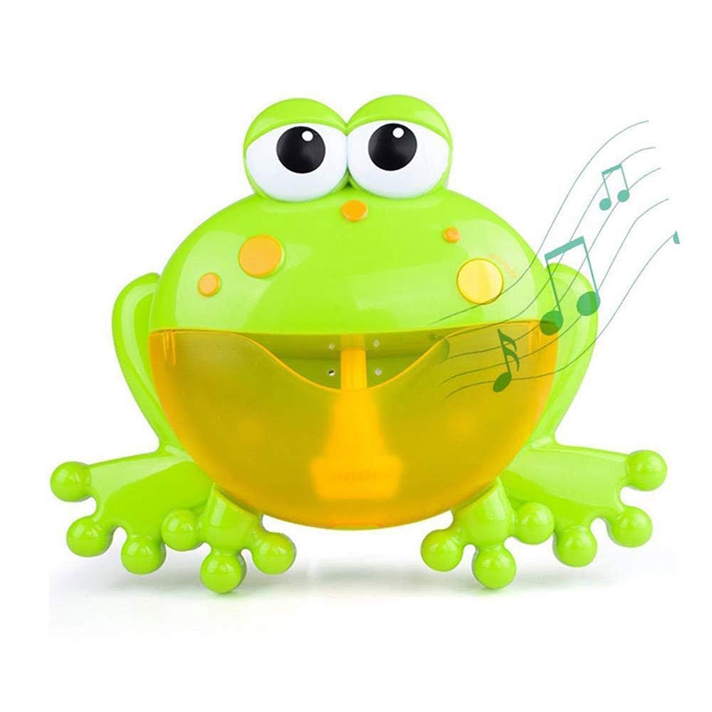 Badewannen Seifenblasen Maschine Interaktives Kinder Wasser Spielzeug Bubble Maker (Batteriebetrieben) - Frosch