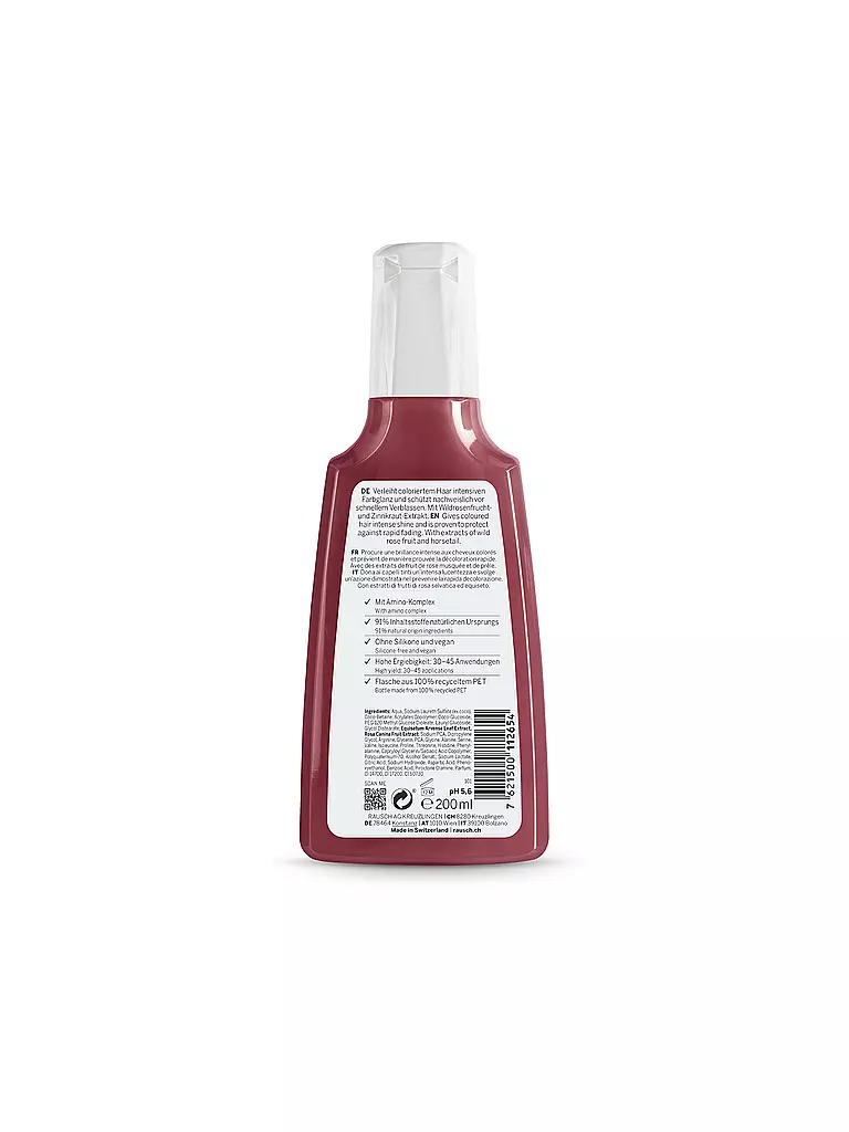 RAUSCH Haarpflege - Farbschutz-Shampoo mit Wildrose 200ml keine Farbe