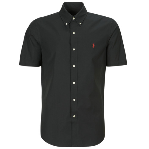 Polo Ralph Lauren - CHEMISE COUPE DROITE EN POPELINE UNIE Negro / Polo / Negro