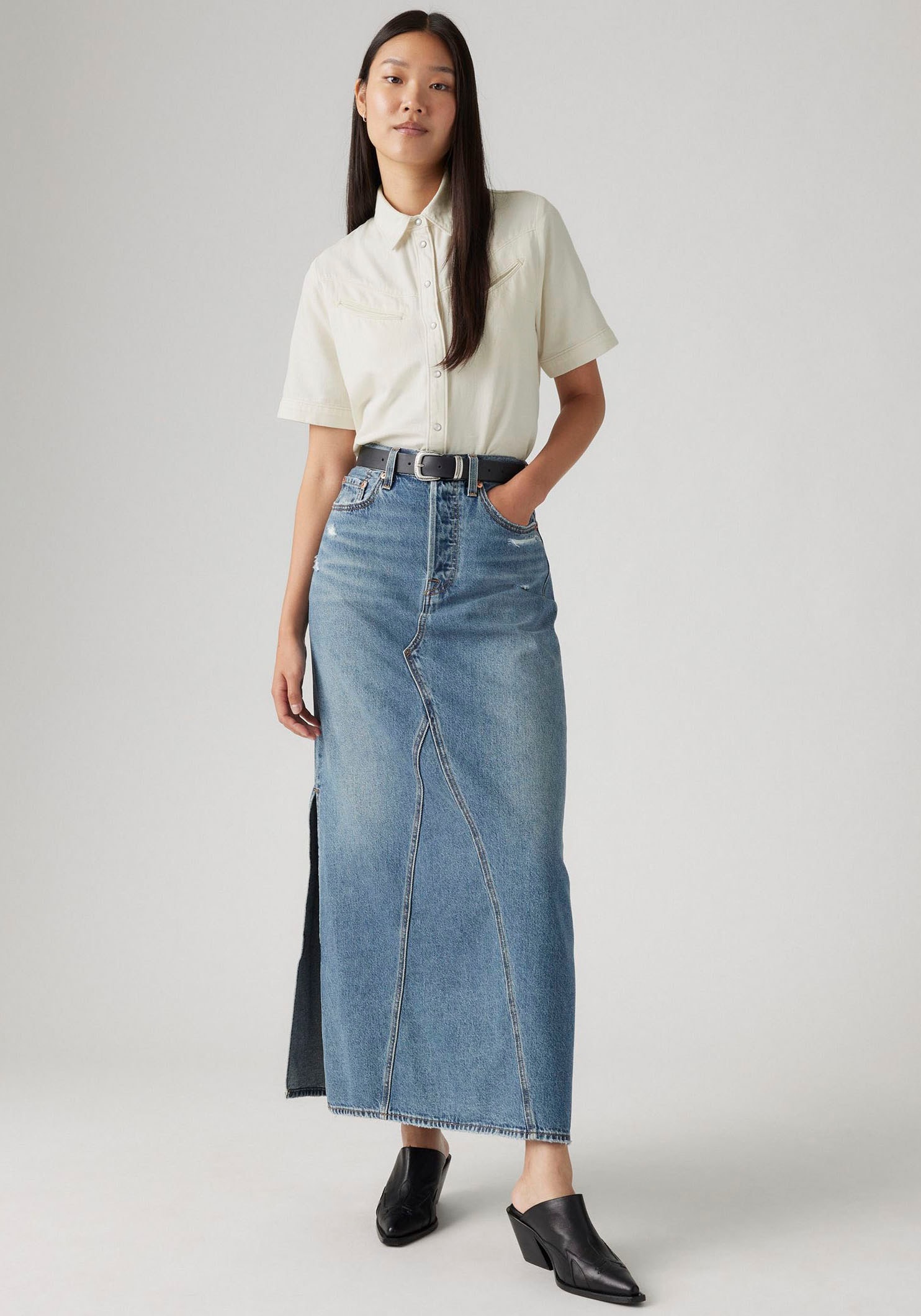 Levi's® Jeansrock »ICONIC LONG SKIRT« im Five-Pocket Style