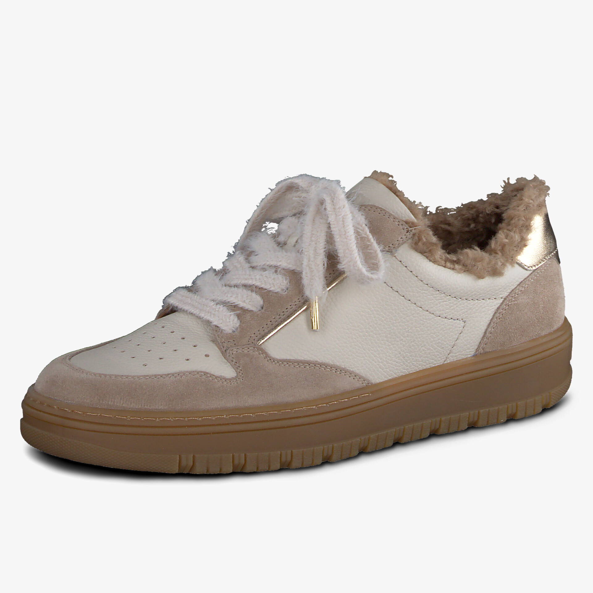 paul green Damen Klassische Schnürer beige