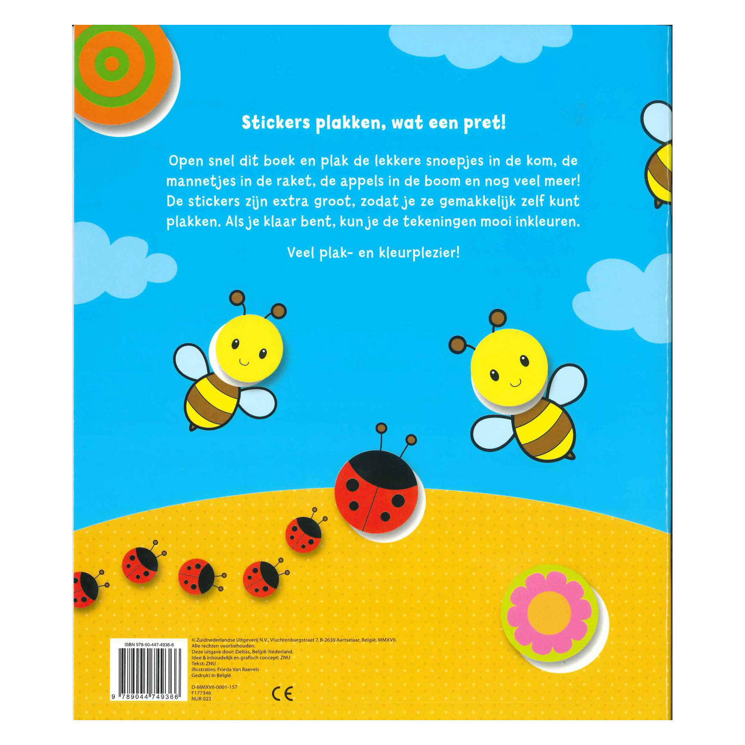 Superleuk Kleur- en Stickerboek voor de Allerkleinsten