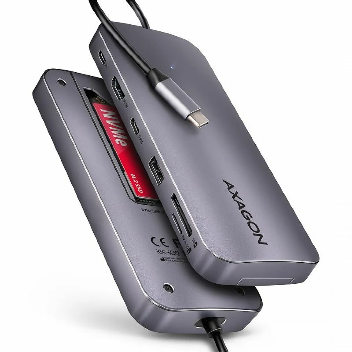 Multiport USB-C Axagon HMC-6GM2