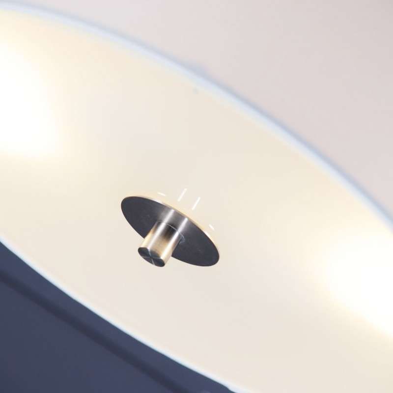 Landelijke plafondlamp wit 30 cm 2-lichts - Drum