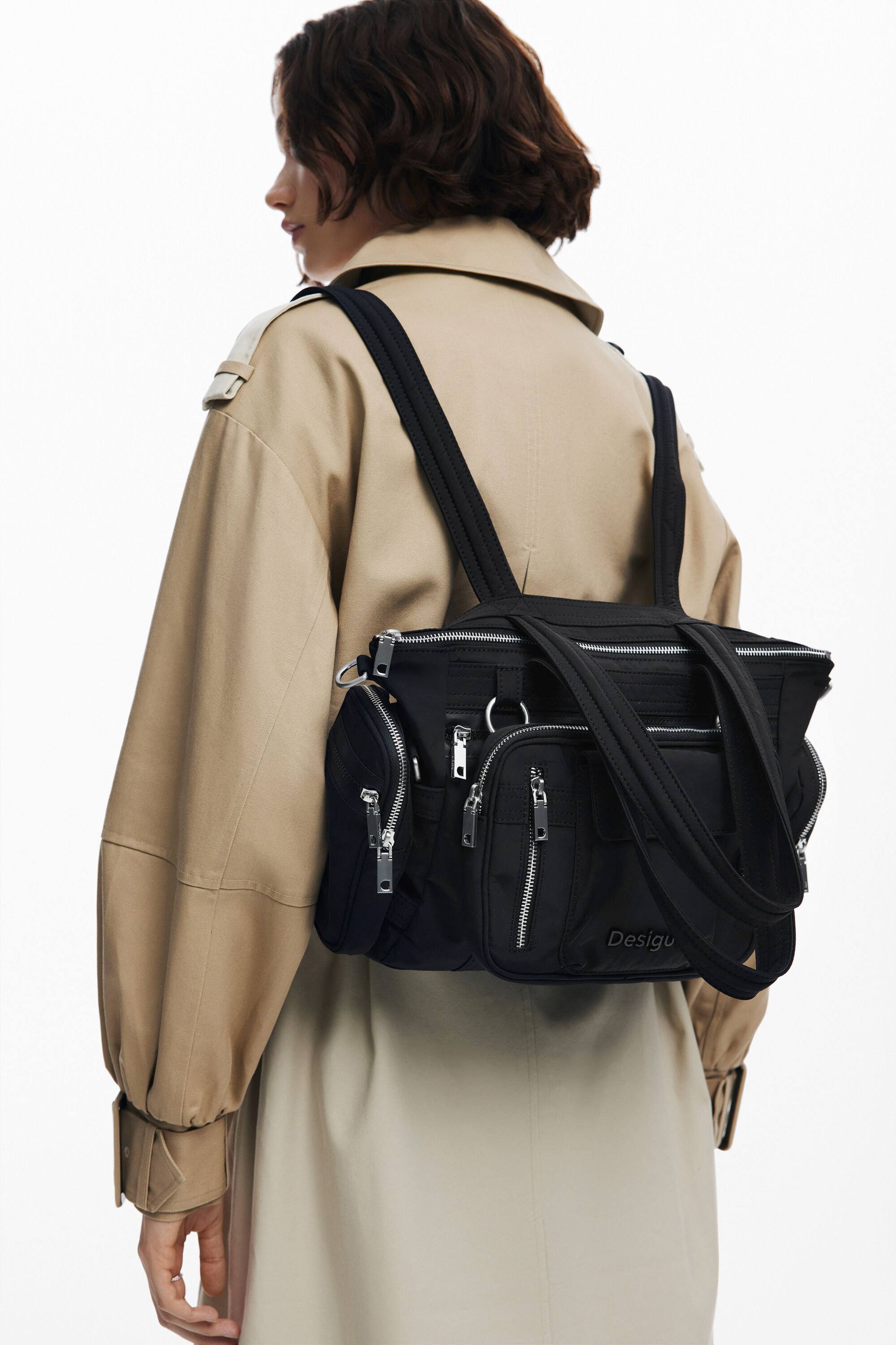 Bolsa grandes asas cremallera