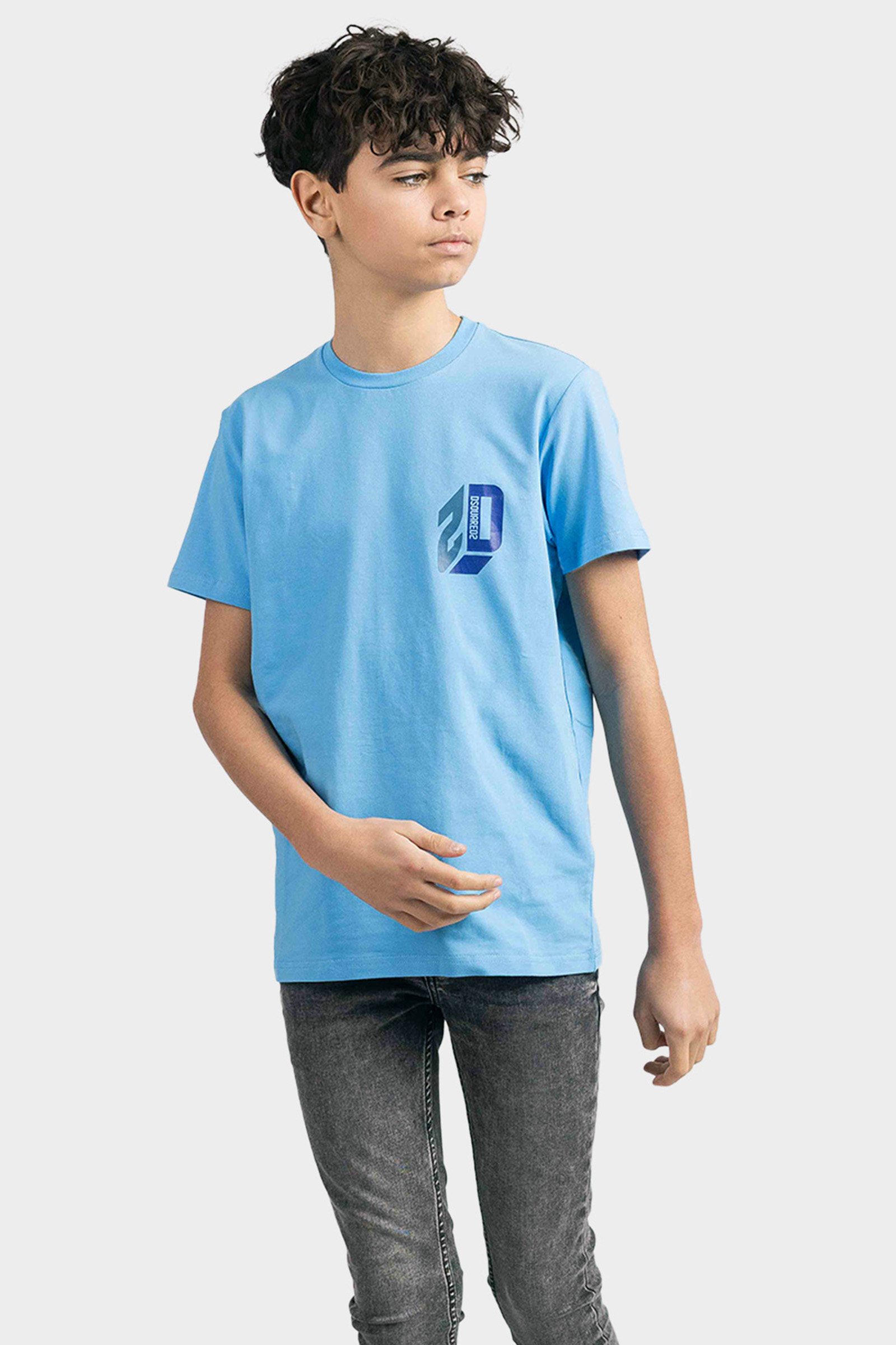 Dsquared2 Relax Icon Maglietta T-Shirt Kids Lichtblauw