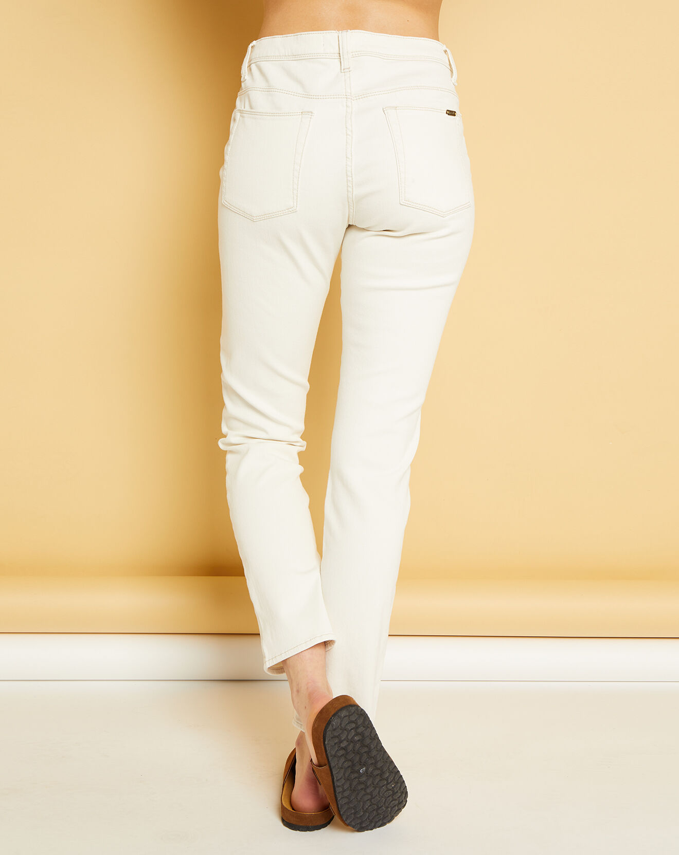 Acquaverde Jean droit Gisele sable blanc