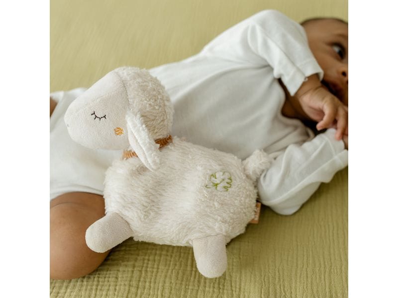 fehn Wärme-Stofftier Schaf Kuscheltier mit entnehmbarem Wärmesäckchen im Schaf Design