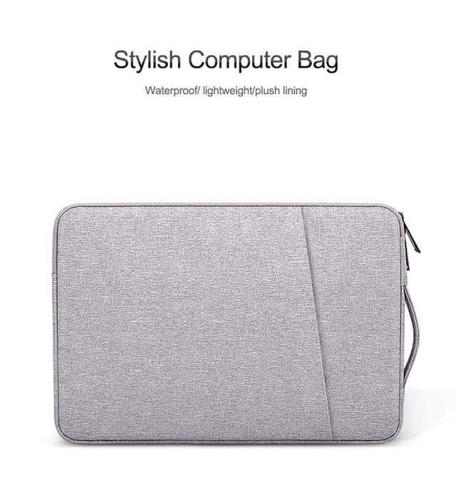 Laptoptaske 14,1 tommer/15,4 tommer kanvas Grå