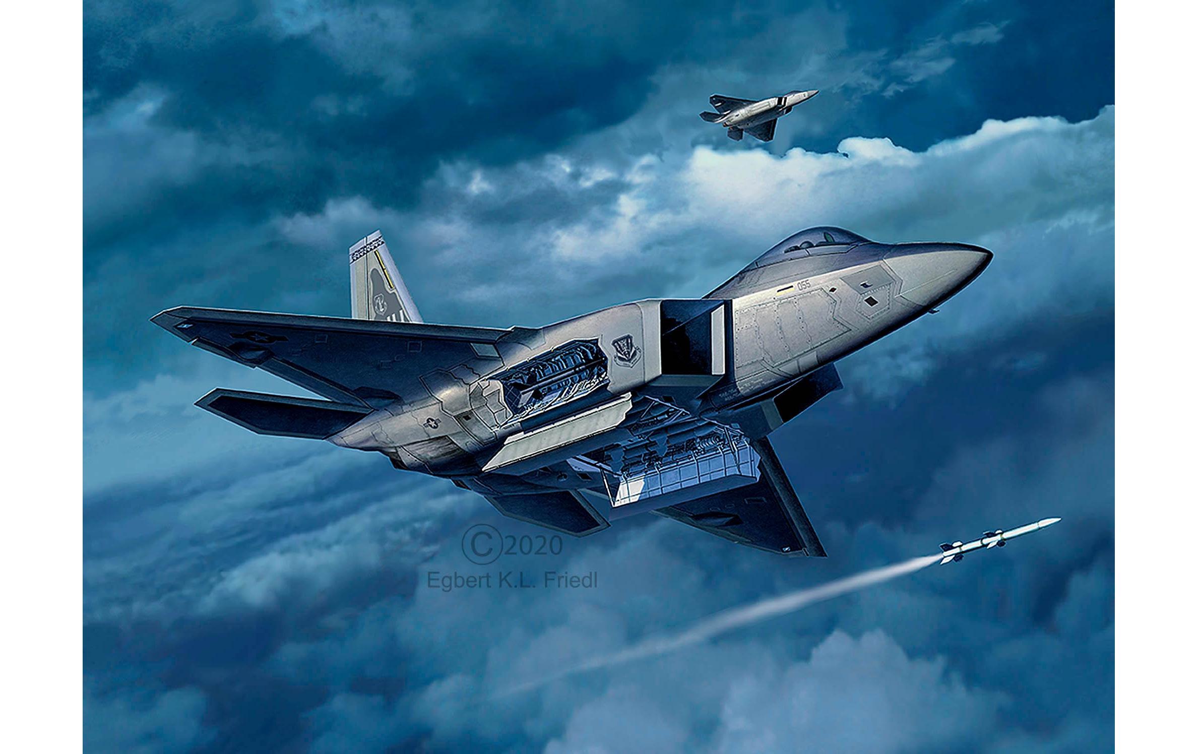 Bausatz Lockheed Martin F-22A Raptor 1:72Modellbausatz